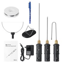 열선절단기 스치로폼 스티로폴 단열재 직선형 충전용 3 in 1 전기 스티로폼 커터 절단기 18w 스티로폼 절단 펜 휴대용 거품 절단 칼 뜨거운 가열 와이어, 나는 플러그