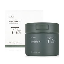 아누아 어성초 77 클리어 패드 70매 피부진정 모공패드, 1개