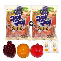 롯데 젤리셔스 구미당기는구미 미니(13입) 2봉(+밀크츄 2개포함), 2봉