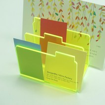 명함꽂이 Clarity Tab paper sorter (green) / 메모정리 메모지꽂이 데스크정리 책상정리 명함홀더 오거나이저 메모분류 사진정리 직수입
