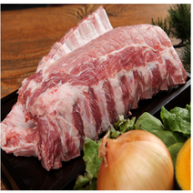 돼지등갈비 쪽갈비 로인립 스페인산 1kg [냉동], 갈비덩어리(절단전)1kg