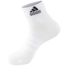 아디다스 남녀 운동인 러닝용 앵클양말 3개 여자, M 25 27