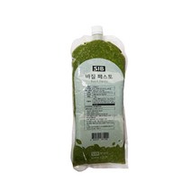 [성진] 선인 바질 페스토 1kg 냉동바질 바질페스토 (아이스박스 포장상품) 반품불가상품, 5개