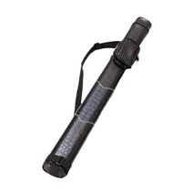 GHSHOP 내구성 당구 큐 막대 운반 케이스 가방 보호 조절 스트랩 하드 홀드 1 완료 2pcs 큐 스누커 큐 보관, PU 가죽, 스타일 A