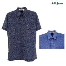 에스엠진 SMJ1330 남자 폴리마 반팔 남방 셔츠 일반핏 중년 남성