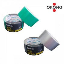 골든트리 오공 강력 면테이프 청면 은면 48mm x 10M 청색 은색 박스테이프 포장테이프, 녹색 48mm x 10M