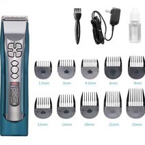 가정용바리깡 바버샵 미용실 잔털 이발기 전문 헤어 클리퍼 CODOS 982 트리머 남성용 무선 barberpro D8, 02 파란