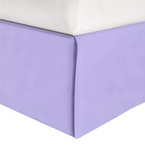 Elegant Comfort 1피스 솔리드 베드 스커트 1500수 이집트 품질 현대적인 외관의 미니멀리스트 디자인 - 쉬운 관리 주름 및 얼룩 방지 침대보 킹 트와일라잇 블랙