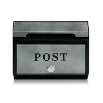 철물전 단독세대우편함 인테리어 우체통 벽걸이 편지함 MBS400 POST 포스트박스, 그레이