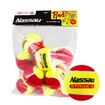 낫소 쿨볼 레드볼 12개입 T-1107 연습용 테니스공