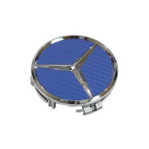 벤츠 휠캡 W212 W213 W218 C257 X253, 블루 카본, 1개