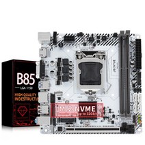 jingyue b85 마더보드 lga 1150 지원 인텔 펜티엄코어제온 cpu ddr3 16g ram m.2 nvme 와이파이 슬롯 데스크탑 메인보드 b85i-plus, 씨엔