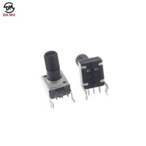 가변 저항10 개몫 RV09 수평 12.5mm 샤프트 5k 0932 가변 저항 9 유형 3 핀 씰 전위차계, 06 50 천개 옴