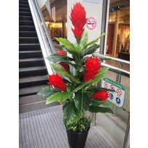 고급 생화같은 부케 축화환 안개꽃 산소 파는곳 결혼식 인조꽃 수국 조화 화분, 1m6나사5화홍운+분+풀