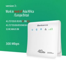 벤톤 잠금 해제 4G 와이파이 Lte 라우터 유선 CPE 앰프 인터넷 리피터 모뎀 Sim 카드가 내장 안테나, US Plug, For EU Edition