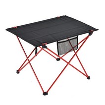 달밤마켓 초경량 캠핑 백패킹 패브릭 휴대용 롤테이블, 그레이-MCAF01