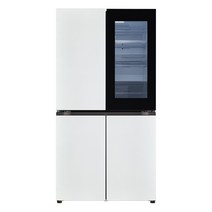 LG전자 T873MWW312 오브제 컬렉션 냉장고 노크온 메탈 화이트, 화이트+화이트