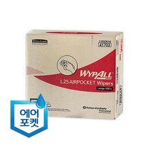 위awsm_와이프올 L25 에어포켓와이퍼 대형100매x1카톤(41303) 산업용 공장용골레 종이 용소모품 손걸레 걸레♥awssome, ♥awssome!!