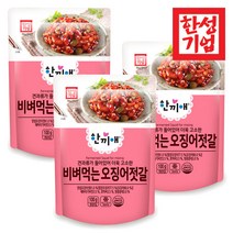 기타 한성기업 한끼애 비벼먹는 오징어 젓갈 100g x 4봉, 단품