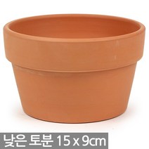 낮고 넓은 토분 15호 - 토분 화분 다육화분 토기분 다육이화분 선인장화분 미니화분 인테리어화분 분갈이화분 원형 넓은화분 낮은화분, 06_Sein_낮은 토분(15호)