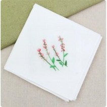 (당일출고)[자수패키지] 들꽃 손수건1 M4001 /태교DIY/프랑스자수패키지/자수액자만들기/자수손수건