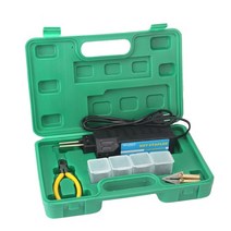 플라스틱 PVC 용접 기 220v 100w 핫 스테이플러 기계 납땜 도구 자동차 범퍼, 녹색 케이스