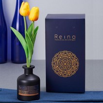 레이나퍼퓸 프리미엄 튤립 플라워디퓨저 200ml 블랙_퍼플:망고, 향