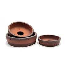 고급 도자기 분재 화분 NY-001 3속 분재분, L 단품 (25.5cm)