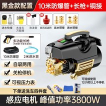 고압세척기 고압세차기 세차 가정용 분사기 업소용 셀프세차 차량 고성능, 3800W 10m 방폭관+부스터 장총