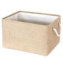 황마 천 바구니 의류보관 원단 리빙박스 소품정리, 챠콜 대