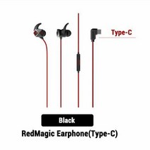 100% 오리지널 ZTE Nubia RedMagic 게임용 이어폰 C 타입 이어 버드 3.5mm 레드 매직 유선 헤드셋 5S 5G 지원, [01] 3.5mm port
