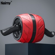 Mainwork AB 슬라이드 롤러 코어강화 복근 운동기구 뱃살 다이어트 홈트레이닝, 레드+무릎패드