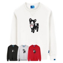 엘라모 기모M 부클보스턴테리어 남녀공용 S~4XL 빅사이즈