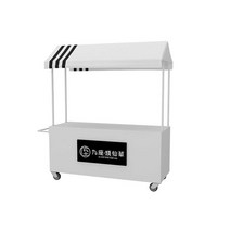 판촉 테이블 부스 야외 행사 진열대 플리마켓 트롤리, 블랙 180x60x200