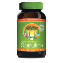 NUTREX HAWAII 하와이안 스피루리나 400정 Pure Hawaiian Spirulina-500 mg 400 Count, 1개