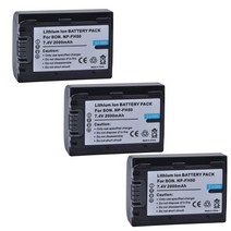 소니배터리 powertrust 2000mah 1pcs np-fh50 np fh50 카메라 배터리 소니 a230 a330 a290 a390 dsc-hx1 hx100 tg3 호환, 3배터리