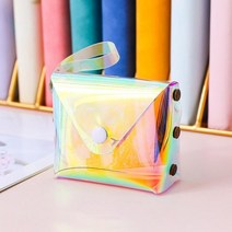 홀로그램 PVC 백 작은 파우치 가방 9.5x7cm