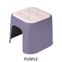 (1+1) 사각 스툴 의자 어린이집 의자 간이 보조의자 아이방 의자, 퍼플2P