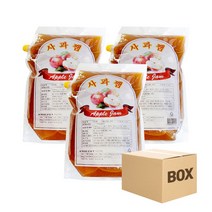 부국 사과잼 5KG x 3개 (박스) 카페 와플시럽 1933336