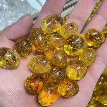 1+1 콩 자갈 바닥 흑 백 천연 노란색 부스러기 돌 수정 치유, 500g