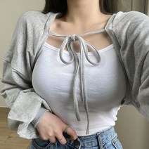 VANANA2 여성 볼레로 가디건+나시 투피스 세트