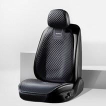 지엠지모터스 쿠울한 매쉬 차량용 여름 통풍시트 커버, 앞좌석 블랙, 1세트