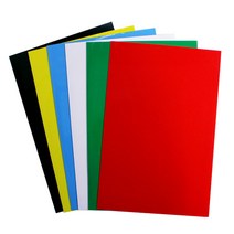 화신 칼라 고무 자석판 200x300x0.8T 빨강, 1개