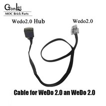 전원 기능 부품 WEDO 2.0 중형 모터 빌딩 블록 45303 클래식 로보틱스와 호환 어린이 장난감, 05 Hub and Wedo Cabel