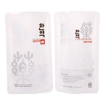 (덕산)스탠딩파우치 한약파우치 은빛한약 100매 포장팩 레토르트 중탕기