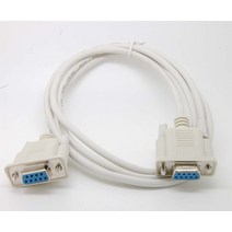 직렬 RS232 Null 모뎀 케이블 암-암 DB9 5ft 1.5m 교차 연결 신규