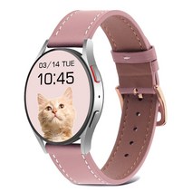 고고플랜 갤럭시 워치 5 4 프로 클래식 가죽 스트랩 시계줄 40 44 20mm, 4. 인디핑크