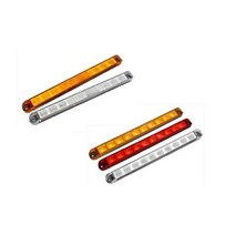 대성부품/LED 사이드등/12V/24V/사각/특장차/화물차/옆면등/차폭등/끝단표시등/반사기/반사판/윙바디/탑차/램프/사이드 램프/측면등/인증/검사/고휘도/10구/10발/SL-46/, 24V 옆면등 SL-47 백색