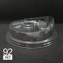 커피바바 92파이 아이스컵뚜껑 롱개폐형 100개 뚜껑, 3개, 100개입