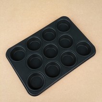 미니머핀팬 11구(270x190x22)뿌지 원형팬머핀틀, 미니머핀팬 11구(뿌지)